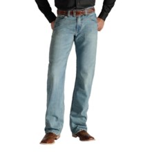 61%OFF メンズカジュアルジーンズ Ariat M4ブルーライトニングジーンズ - （男性用）ブーツカット、ローライズ Ariat M4 Blue Lightning Jeans - Bootcut Low Rise (For Men)画像